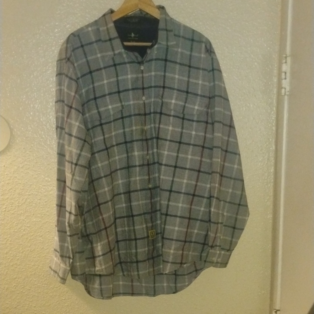 Men's Plaid Button-Up Jacket